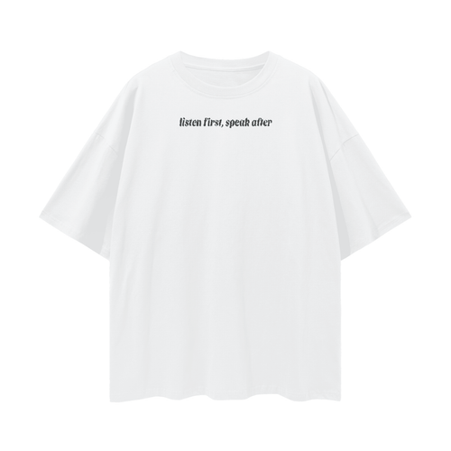 pear's 'listen first' Oversize Tee