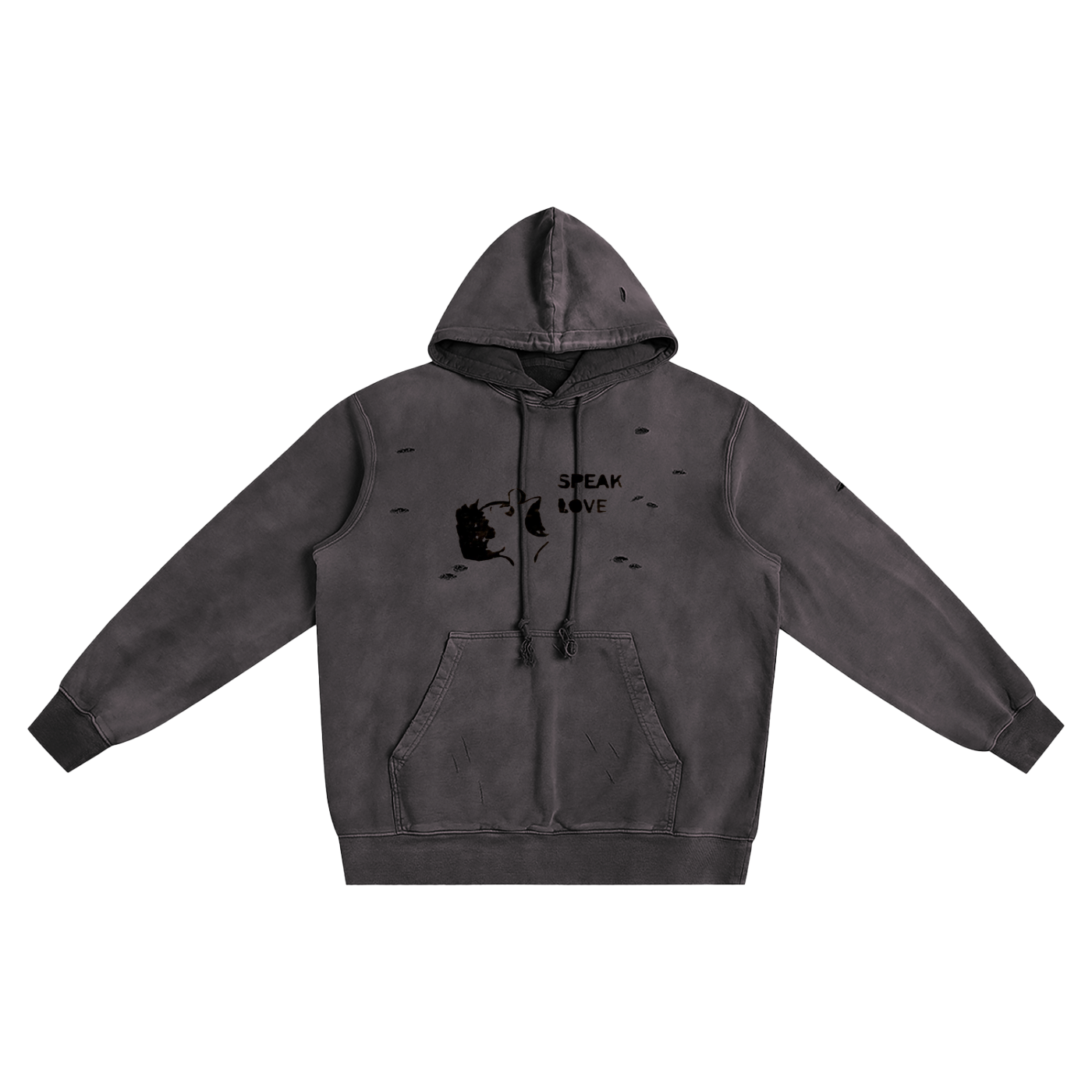 pear's 'speak love' heavyweight hoodie