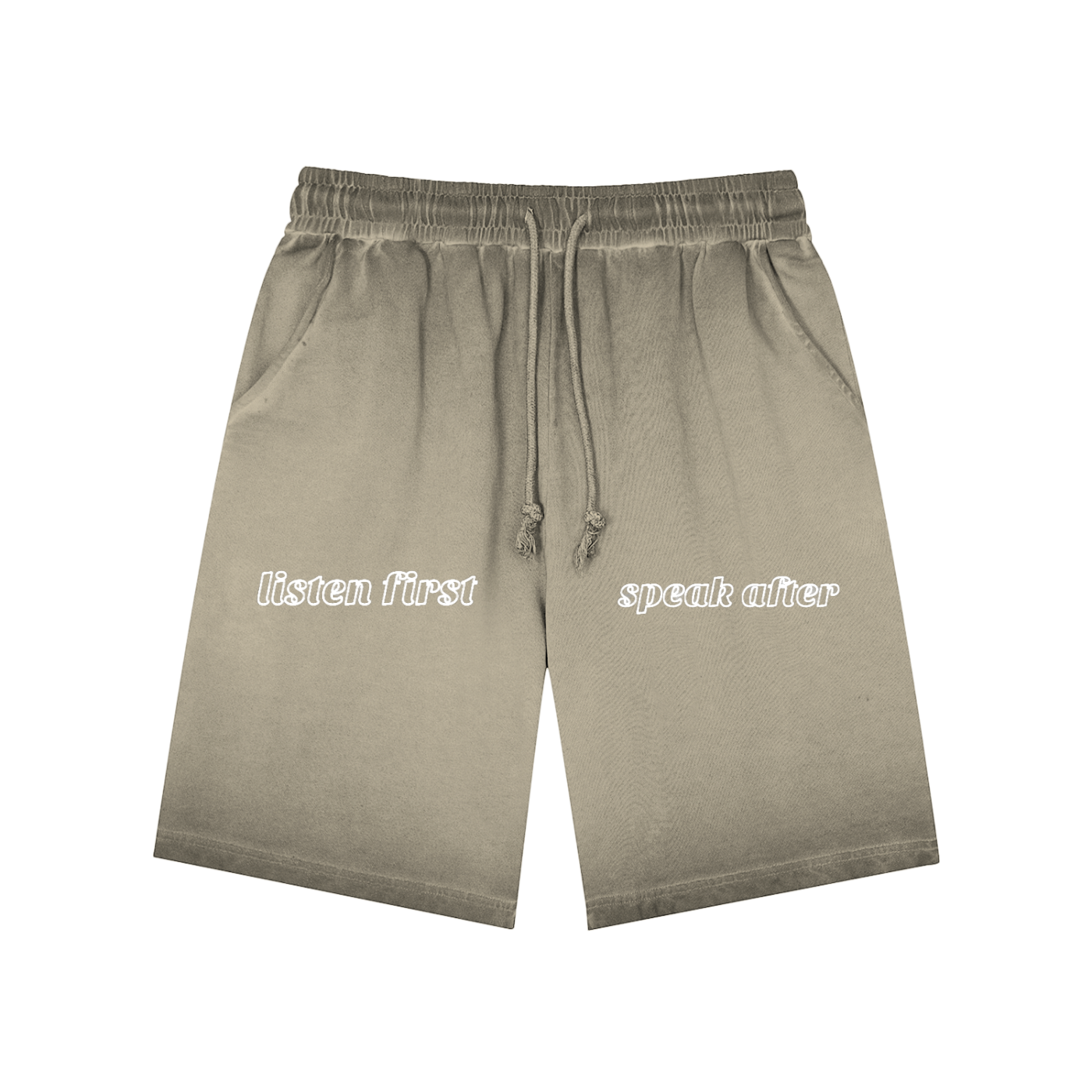pear's 'listen first' Reverse Dyed Sweatshorts